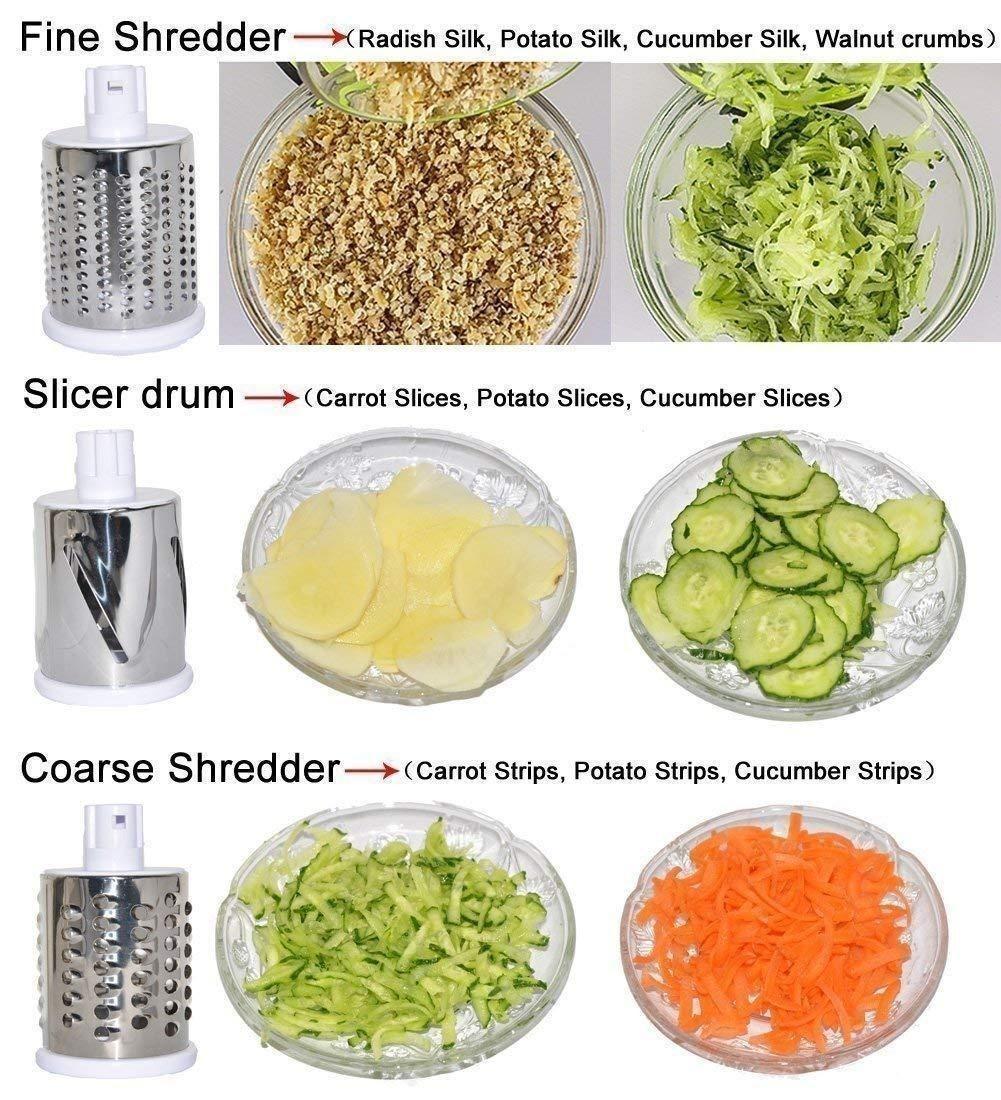 4 in 1 Rotary Drum Vegetable Grater & Slicer kichen use