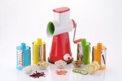 4 in 1 Rotary Drum Vegetable Grater & Slicer kichen use